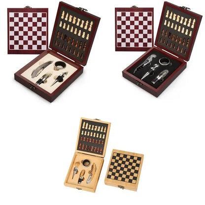 Multifunctional Chess Gift Box Wine Bottle Opener Tool Set