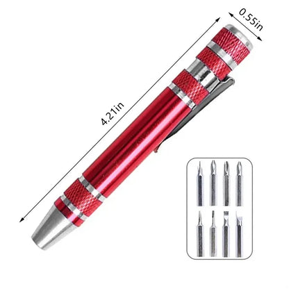 8 in 1 mini repair tools computer home pen screwdriver set