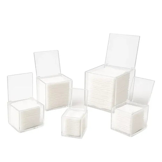 Acrylic Face Towel Holder with Flip Lid