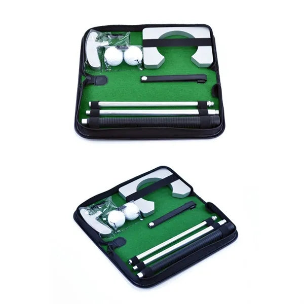 Portable travel indoor party practice gift golf putter set
