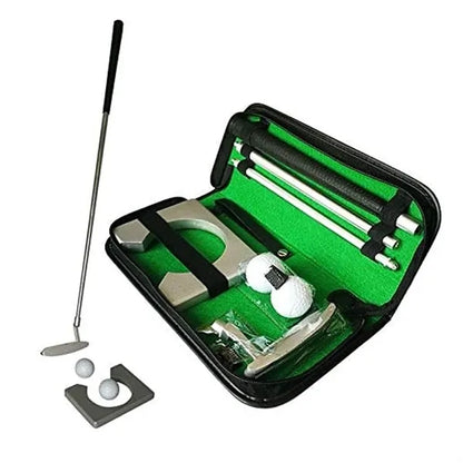 Portable travel indoor party practice gift golf putter set
