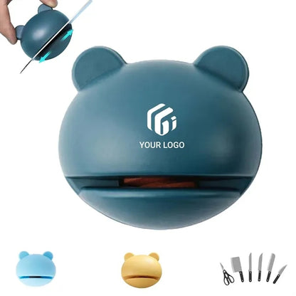 Kitchen creative frog non-slip mini pocket knife sharpener