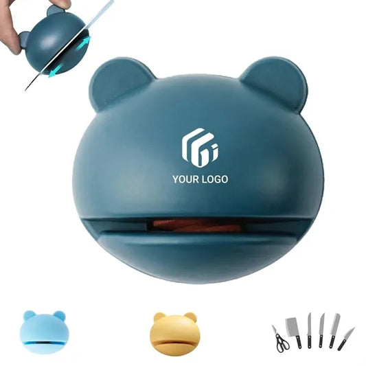Kitchen creative frog non-slip mini pocket knife sharpener