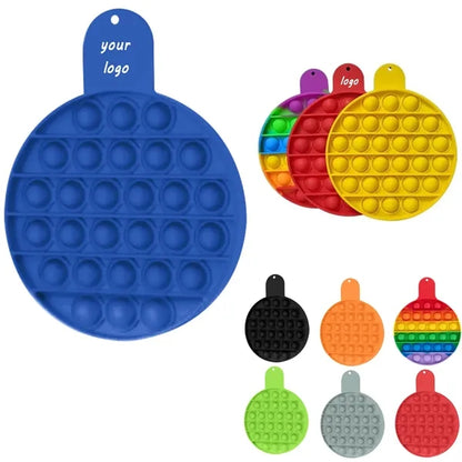 Round Push Pop Stress Reliever Game