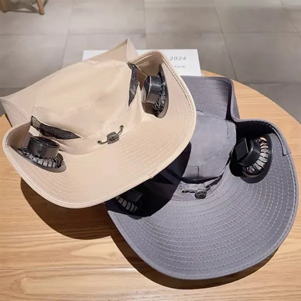 Sun Hat With 2 Solar Fan