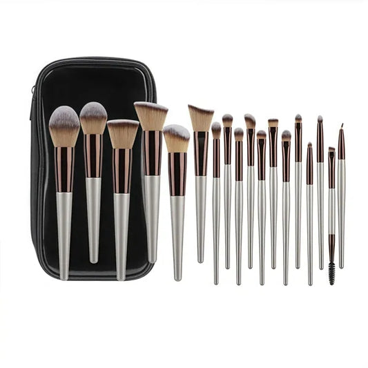 Champagne Gold Makeup Brush Set 18Pcs