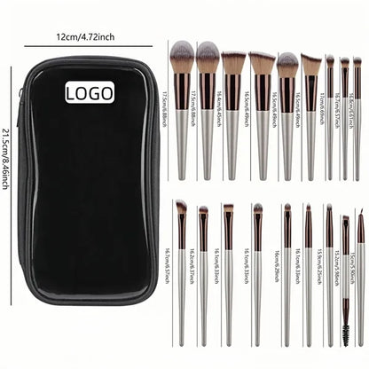 Champagne Gold Makeup Brush Set 18Pcs