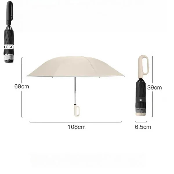Compact Reverse Umbrella Windproof UV Protection