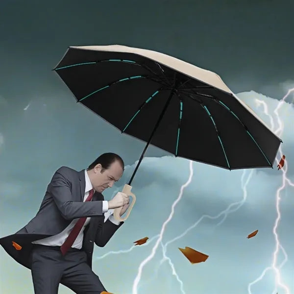 Compact Reverse Umbrella Windproof UV Protection