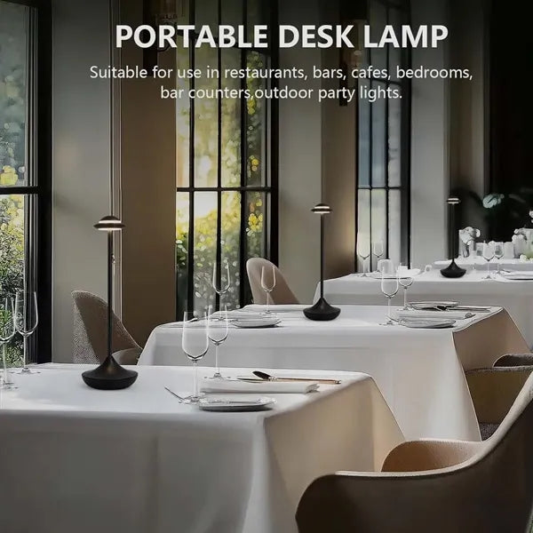 Touch rechargeable bedside night light cordless table lamp