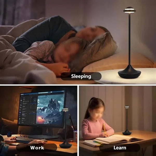 Touch rechargeable bedside night light cordless table lamp