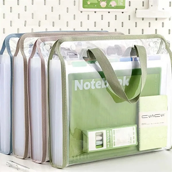 13 pockets clear accordion expanding file folder organizer