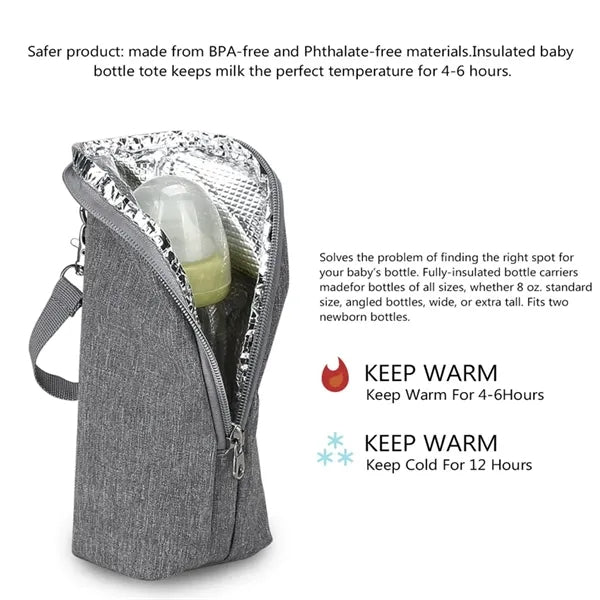 Multipurpose Portable Durable Baby Bottle Warmer Cooler Bag
