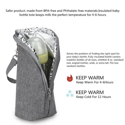 Multipurpose Portable Durable Baby Bottle Warmer Cooler Bag