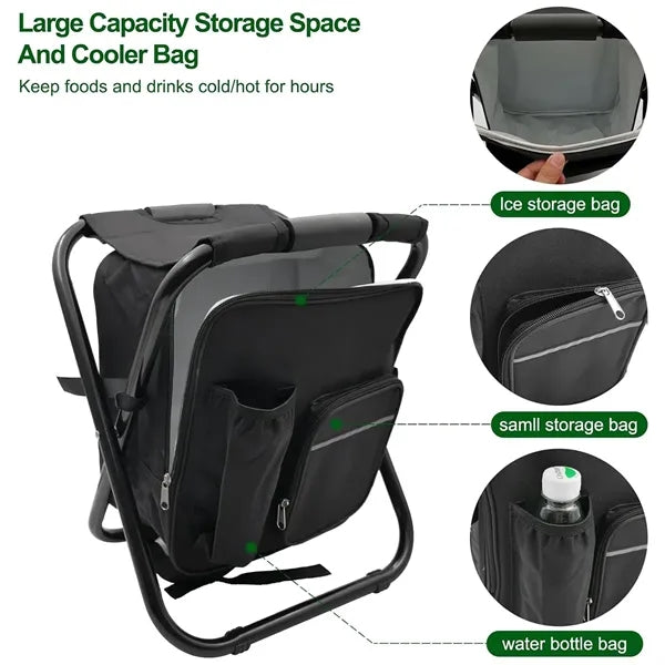 Custom Multi-Purpose Foldable Oxford Camping Cooler Backpack