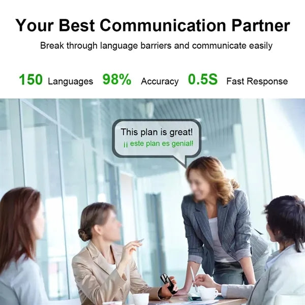 Travel portable two way instant language translator device