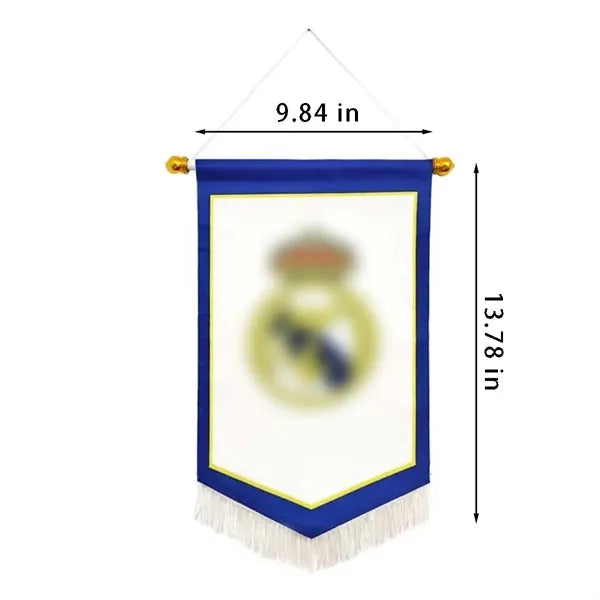 Sports evevnts waterproof durable hanging football club flag