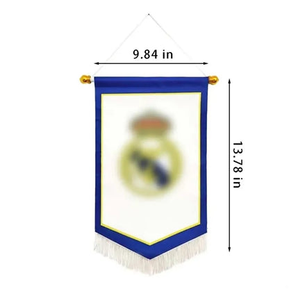 Sports evevnts waterproof durable hanging football club flag