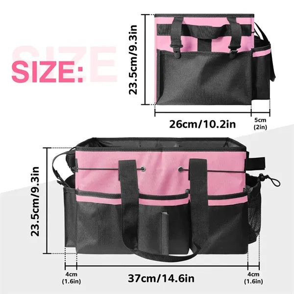 Large housekeepers tool organizer tote bag cleaning caddy