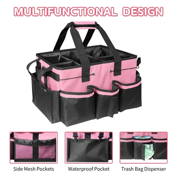 Large housekeepers tool organizer tote bag cleaning caddy