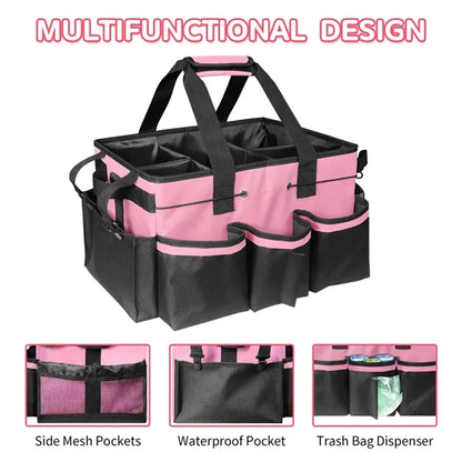 Large housekeepers tool organizer tote bag cleaning caddy