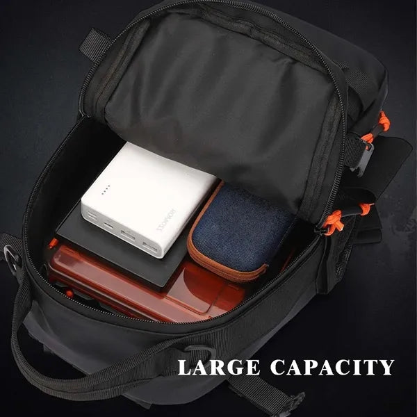Fishing lightweight waterproof portable sling tackle bag