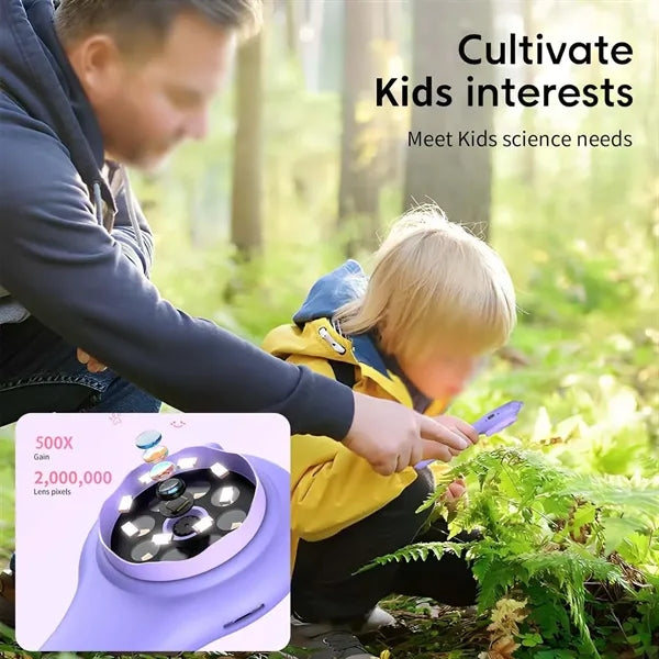 Educational toys handheld kids microscope magnifying glass