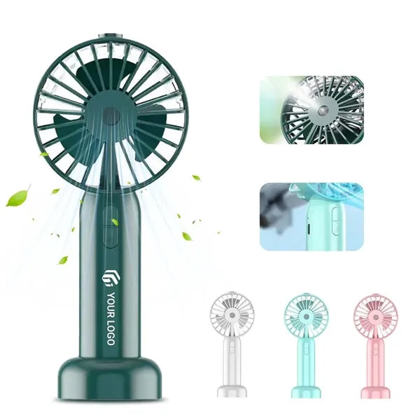 Summer rechargeable mini portable handheld misting fan