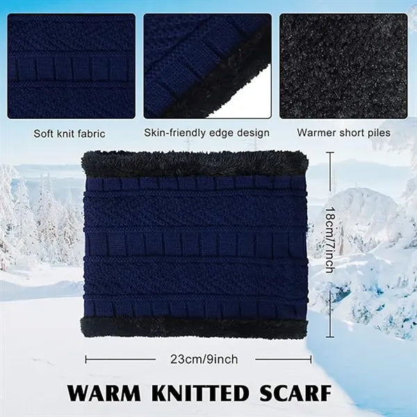 Beanie Gloves Neck Warmer Set