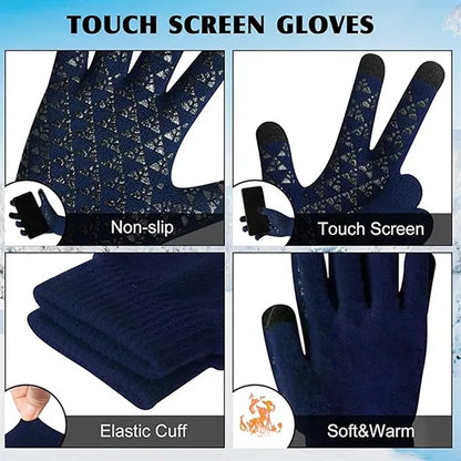 Beanie Gloves Neck Warmer Set