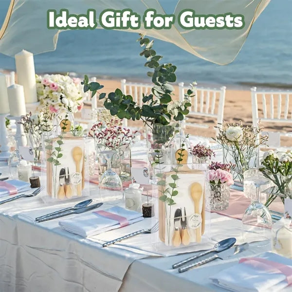 Baby shower prizes bridal gift bag bamboo cheese board set