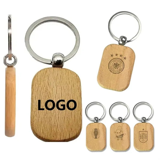 Wood Keychain Pendant