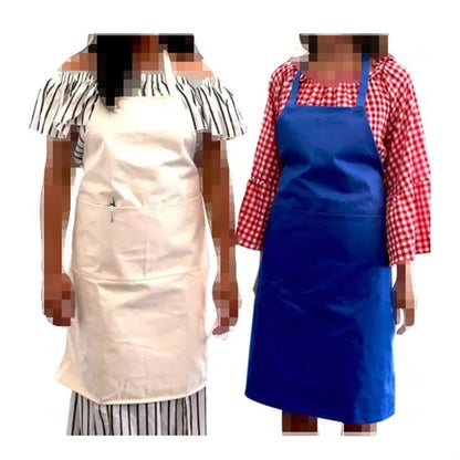 Adult Cotton Apron with Front Pocket Adjustable Unisex