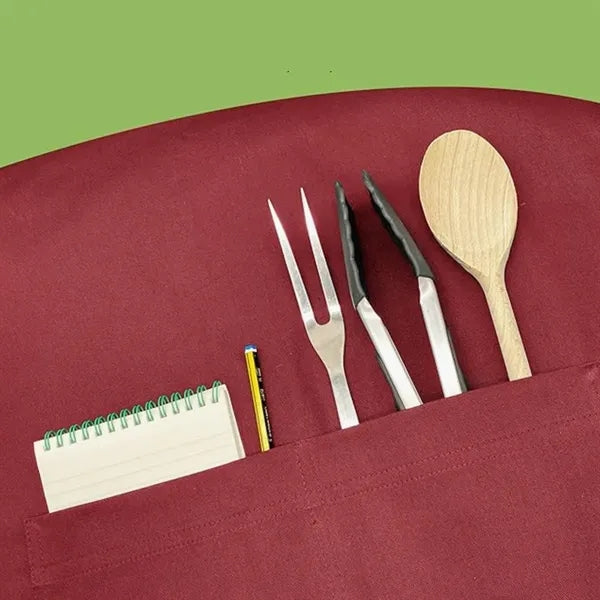 Adult Cotton Apron with Front Pocket Adjustable Unisex