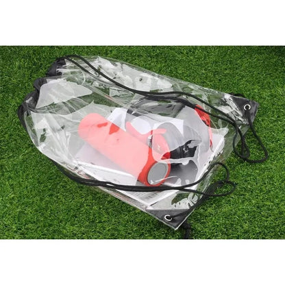 Clear PVC Drawstring Backpack Stadium Approved Sports Bag
