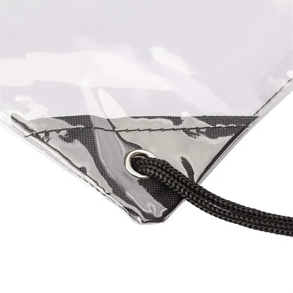 Clear PVC Drawstring Backpack Stadium Approved Sports Bag