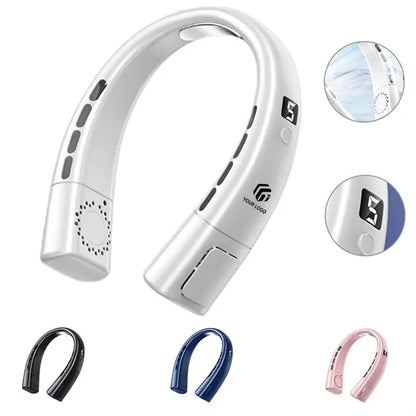 Portable Strong Wind Quiet Cooling Gift Travel Neck Fan