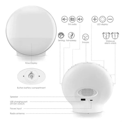 Wake Up Light Sunrise Alarm Clock