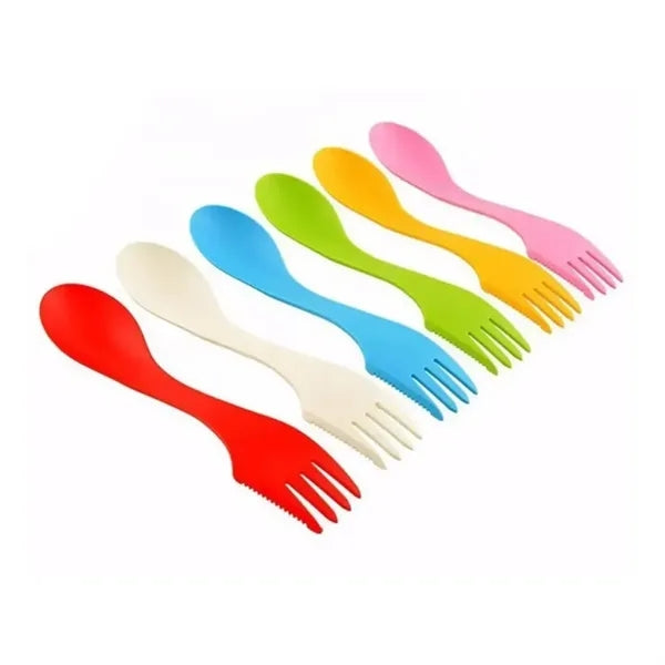 3-in-1 Plastic Cutlery Spoon