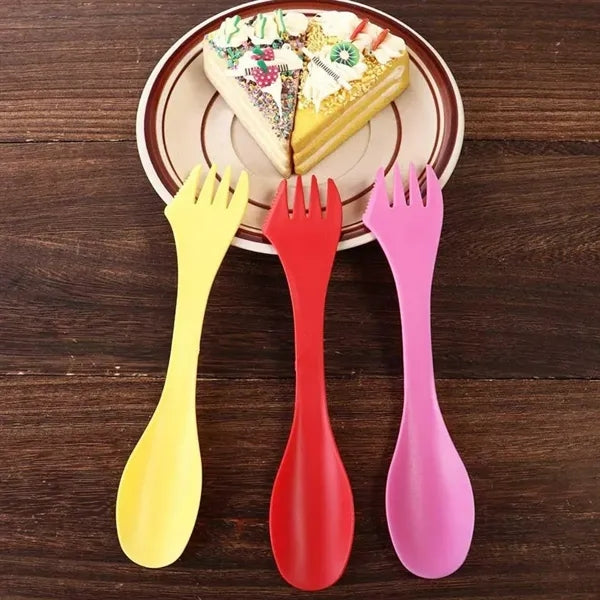 3-in-1 Plastic Cutlery Spoon