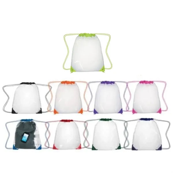 Clear PVC Drawstring Backpack