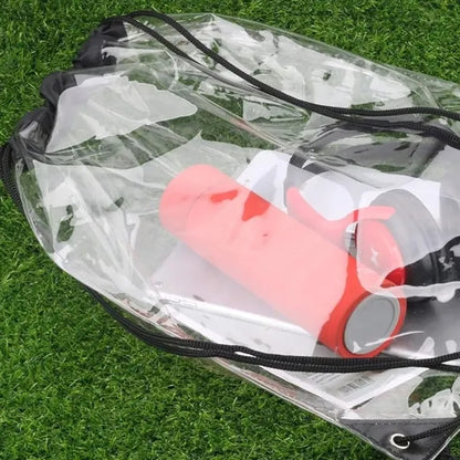 Clear PVC Drawstring Backpack