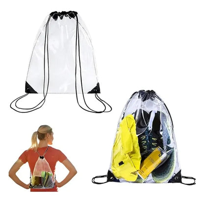 Clear PVC Drawstring Backpack