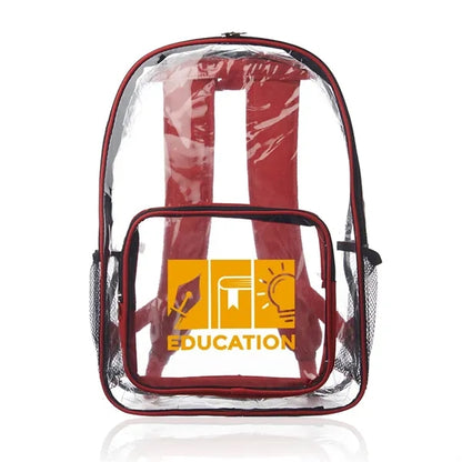 Pocket Clear Plastic Backpacks