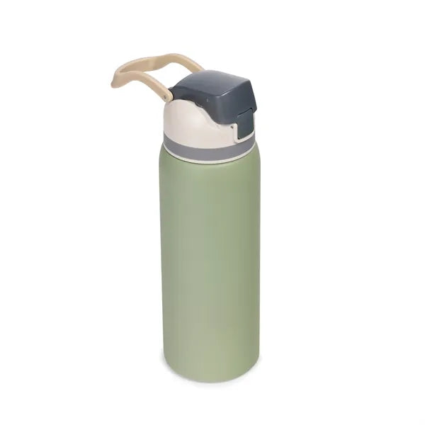Three-Toned 27oz. Stainless Steel Straw Bottle