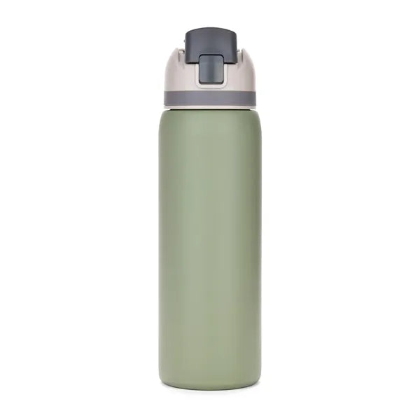 Three-Toned 27oz. Stainless Steel Straw Bottle