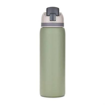 Three-Toned 27oz. Stainless Steel Straw Bottle
