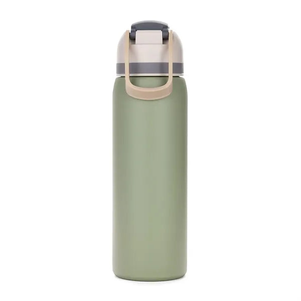 Three-Toned 27oz. Stainless Steel Straw Bottle