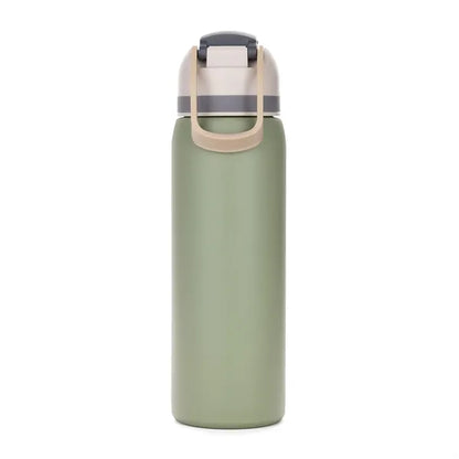Three-Toned 27oz. Stainless Steel Straw Bottle