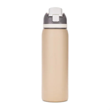Three-Toned 27oz. Stainless Steel Straw Bottle